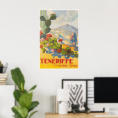Affiche de voyage à Tenerife Espagne Impression d' (Bureau à domicile)