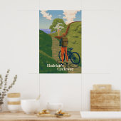 Affiche de voyage à vélo Hadrians Cycleway (Cuisine)