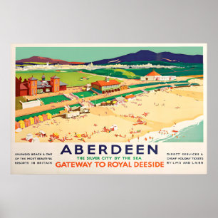 Affiche de voyage Aberdeen Écosse, Porte d'entrée 