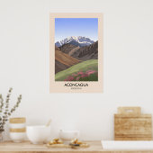 Affiche de voyage Aconcagua Argentine (Cuisine)
