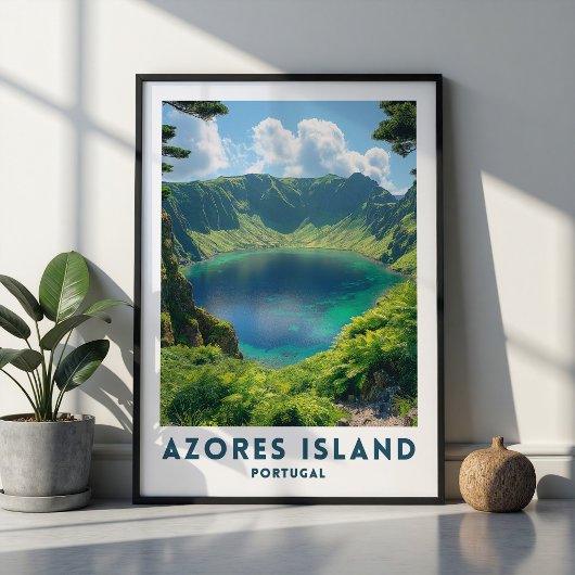 Affiche de voyage Açores Portugal Art mural
