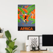 Affiche de voyage africaine Impression d'art de la (Bureau à domicile)
