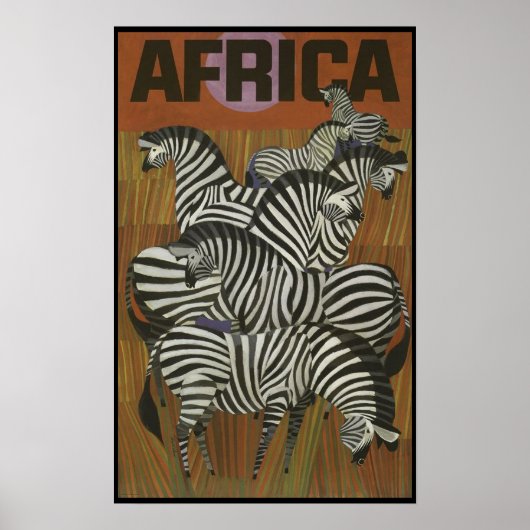 affiche de voyage Afrique (Devant)
