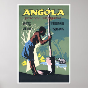 Affiche de voyage Afrique Angola Art Impression Af