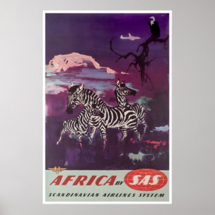 Affiche de voyage Afrique Art africain Décoration