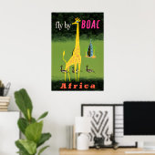Affiche de voyage Afrique Art africain Impression (Bureau à domicile)