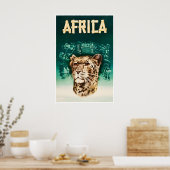 Affiche de voyage Afrique Art africain Impression (Cuisine)
