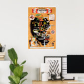 Affiche de voyage Afrique Art Congo Impression de (Bureau à domicile)