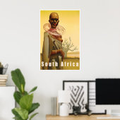 Affiche de voyage Afrique du Sud Impression d'art  (Bureau à domicile)