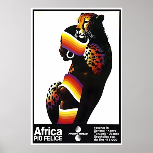 Affiche de voyage Afrique Impression d'art mural a (Devant)