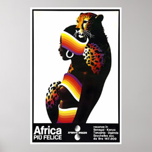 Affiche de voyage Afrique Impression d'art mural a