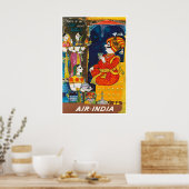 Affiche de voyage Air-Inde Art de l'Inde Impressio (Cuisine)