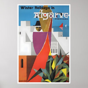Affiche de voyage Algarve Art Portugal Impression