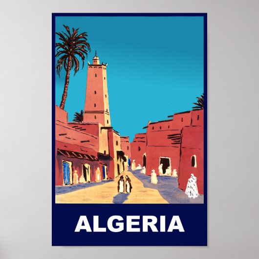Affiche de voyage Algérie (Devant)