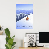 Affiche de voyage Allez au télemark (Bureau à domicile)