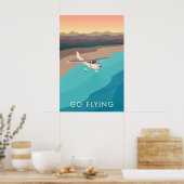 Affiche de voyage "Allez Voler" (Cuisine)