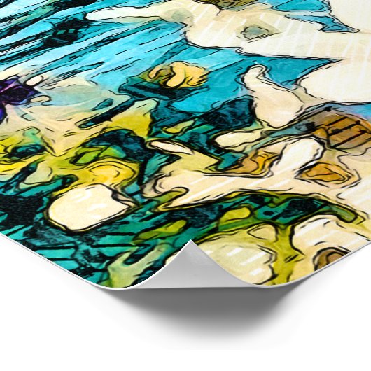 Affiche de voyage Amsterdam (Coin)