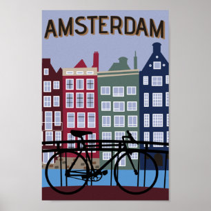Affiche de voyage Amsterdam