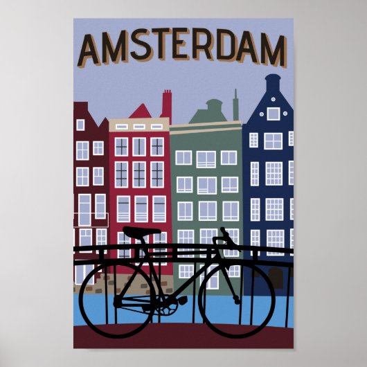 Affiche de voyage Amsterdam (Devant)