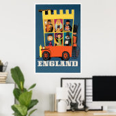 Affiche de voyage Angleterre (Bureau à domicile)