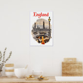 Affiche de voyage Angleterre (Cuisine)