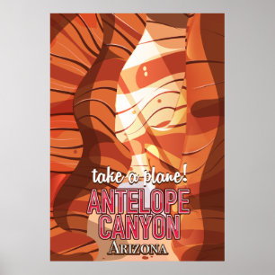 Affiche de voyage Antelope Canyon Arizona