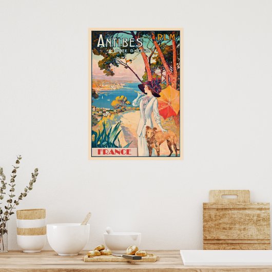 Affiche de voyage Antibes, France (Cuisine)