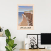 Affiche de voyage AONB de la côte de Norfolk (Bureau à domicile)