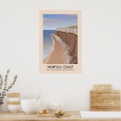 Affiche de voyage AONB de la côte de Norfolk (Cuisine)