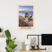 Affiche de voyage AONB de la côte de Solway (Bureau à domicile)