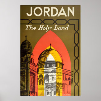 Affiche de voyage arabe de Jordanie Art arabe