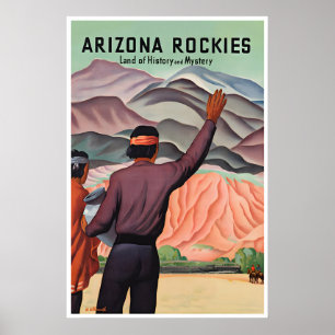 Affiche de voyage Arizona Rockies Art Print