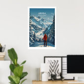 Affiche de voyage Arosa - Suisse 1 (Bureau à domicile)