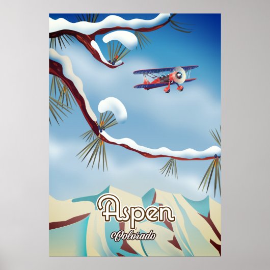 Affiche de voyage Aspen Colorado (Devant)