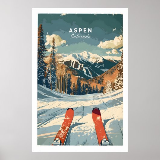 Affiche de voyage Aspen - Colorado 1 (Devant)