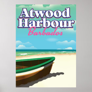 Affiche de voyage Atwood Harbour Bahamas