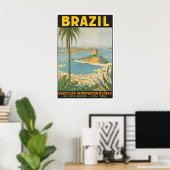 Affiche de voyage au Brésil Rio de Janeiro Impress (Bureau à domicile)