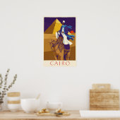 Affiche de voyage au Caire, Égypte (Cuisine)