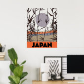 Affiche de voyage au Japon (Bureau à domicile)