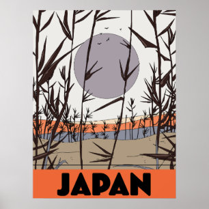 Affiche de voyage au Japon