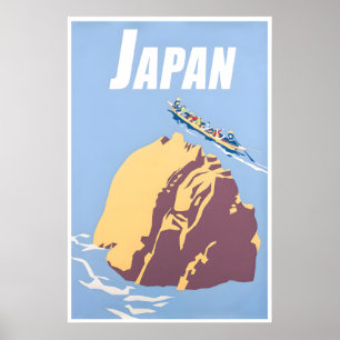 Affiche de voyage au Japon Art japonais Vintage As