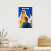 Affiche de voyage au Maroc (Cuisine)
