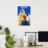 Affiche de voyage au Maroc (Bureau à domicile)