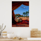 Affiche de voyage au Maroc. (Cuisine)