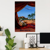 Affiche de voyage au Maroc. (Bureau à domicile)