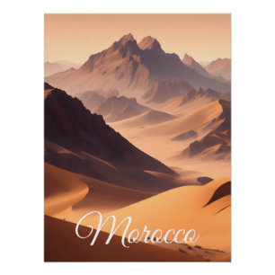 Affiche de voyage au Maroc