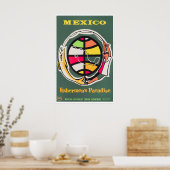 Affiche de voyage au Mexique Impression d'art mexi (Cuisine)