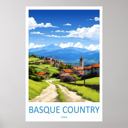 Affiche de voyage au Pays basque 1 (Devant)