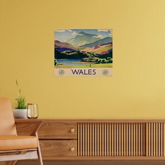 Affiche de voyage au Pays de Galles (Salon 2)