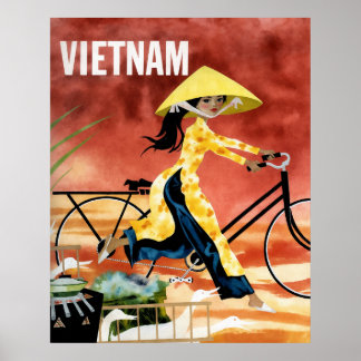 Affiche de voyage au Vietnam